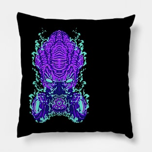 Alien Gas Mask Protos Pillow