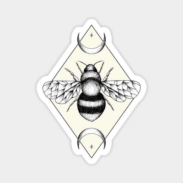 Bee Confident Magnet by Barlena