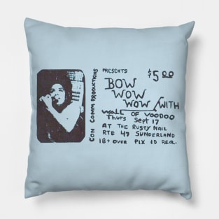 Bow Wow Wow Wall Of Voodoo Pillow