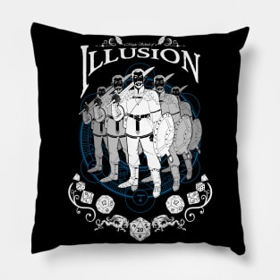 Illusion - D&D Magic School Series: White Text Pillow