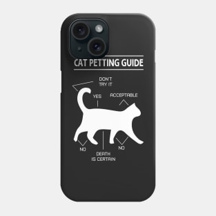 Cat Petting Guide - A purr-fect gift for your feline loving friend ! Phone Case