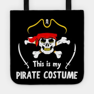 This Is My Pirate Costume Jolly Roger Skull Party Tote