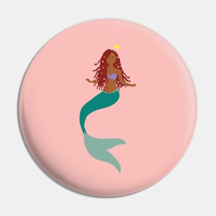 Black Mermaid Pin