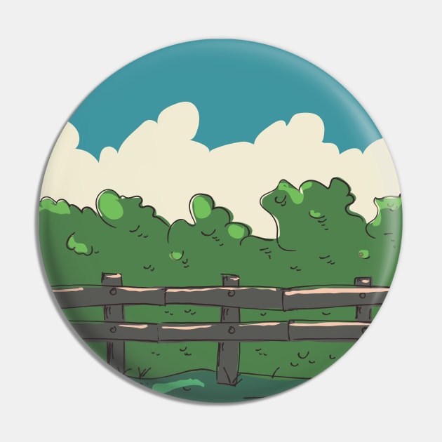 Woodland fence Pin by nickemporium1