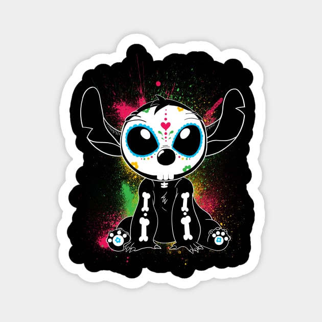 Calavera Stitch Magnet by Declin