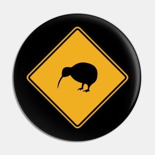 Kiwi road sign Pin