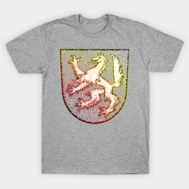 Discover Low Poly Low Poly Coat of Arms Transparent Red to Yellow - Coat Of Arms - T-Shirt