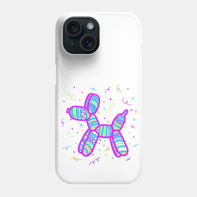 Party Balloon Dog Phone Case by Whoopsidoodle