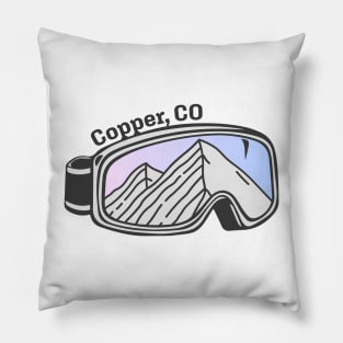 Sunset Mountain Ski Goggles | Copper Mountain, Colorado Pillow