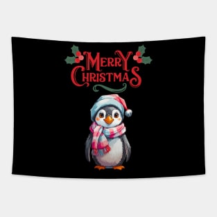 Christmas Penguin Tapestry