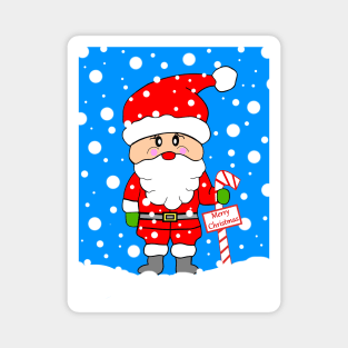 FUNNY Santa Claus Christmas Magnet