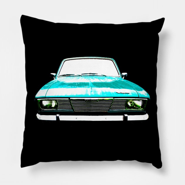 Sunbeam Vogue 1960s British classic car high contrast Pillow by soitwouldseem