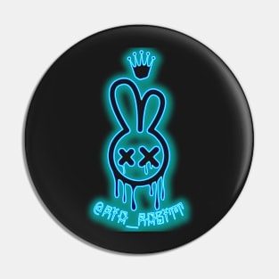 Ria Rabitt Blue Neon Glow Pin