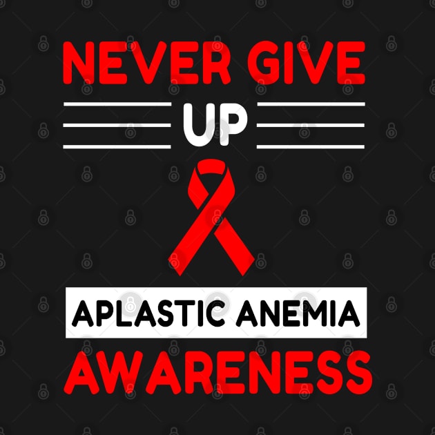 Aplastic Anemia Awareness Never Give Up by Color Fluffy