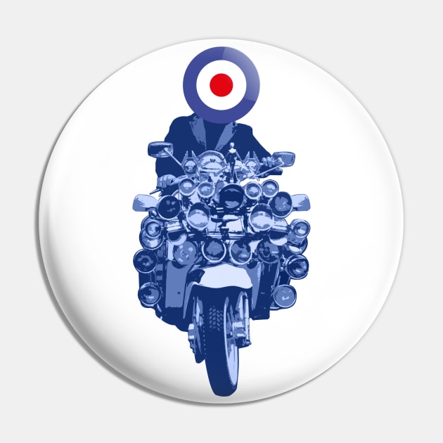 Mod Head Blue Version Pin by chilangopride