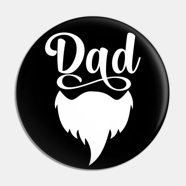 Bearded Dad Gift Fathers Day Dad Beard Lovers Gift Pin by mommyshirts