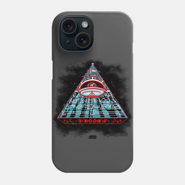 Pyramid Alien Invader Phone Case by Bearded Tales Of Woe