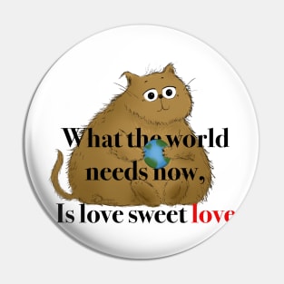 The world needs love Pin