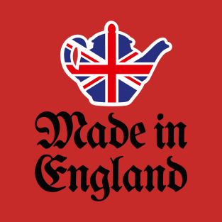 Made in England British UK teapot Union Jack Flag T-Shirt