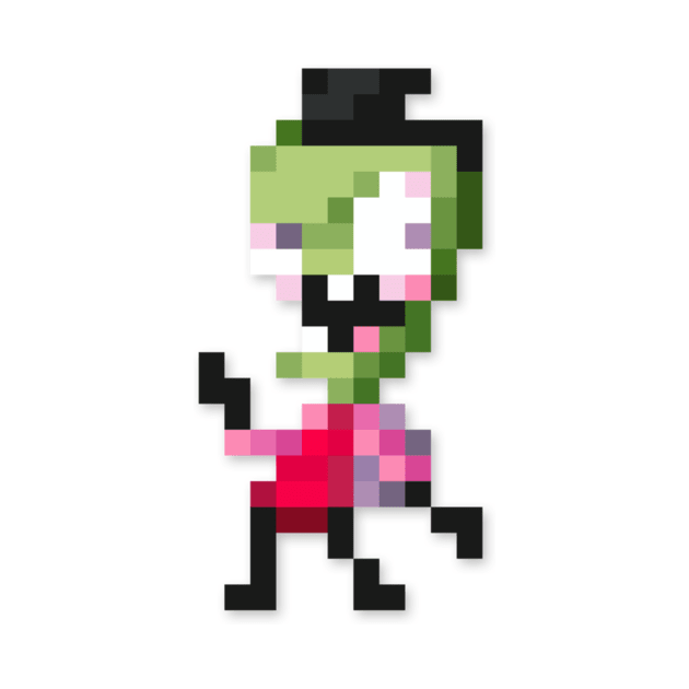 Zim low-res pixelart by JinnPixel