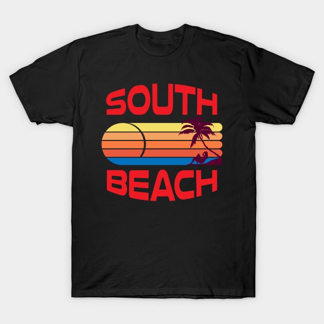 South Beach Miami Sunset On The Beach T-Shirt South Beach Miami Sunset On The Beach T-Shirt