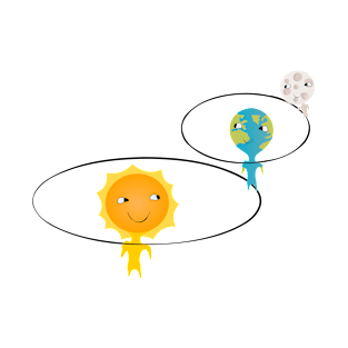 Sun, earth and moon T-Shirt