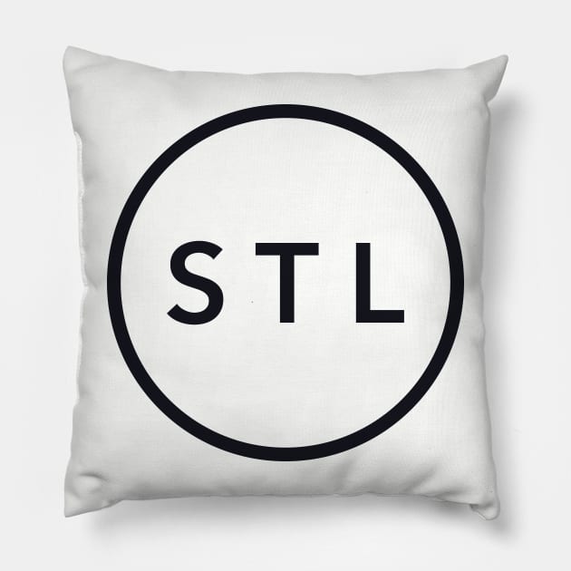 St. Louis STL Circle Pillow by EA Design