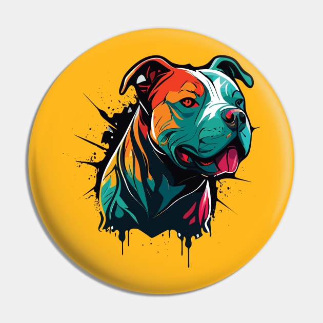 Pitbull Dog Pin by remixer2020