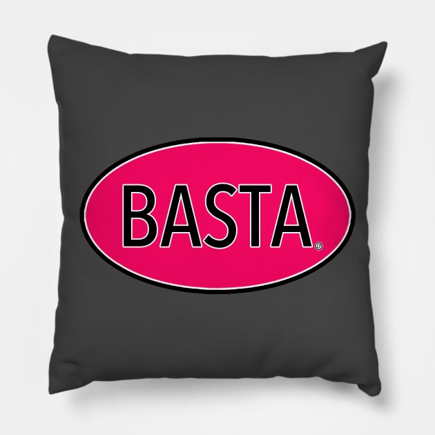 Basta - Hot Pink Feminists Rule Edition Pillow by skittlemypony