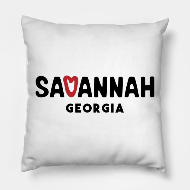 Savannah Georgia Pillow by Vectographers