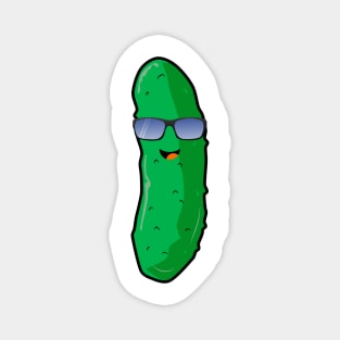 Cool Kawaii Cucumber Dill in Sunglasses Magnet