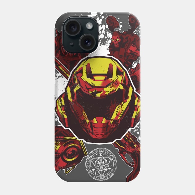 Doomguy with friends Phone Case by Hulkey