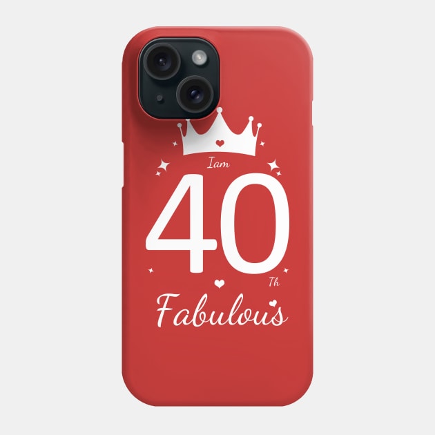 40th birthday Phone Case by Circle Project