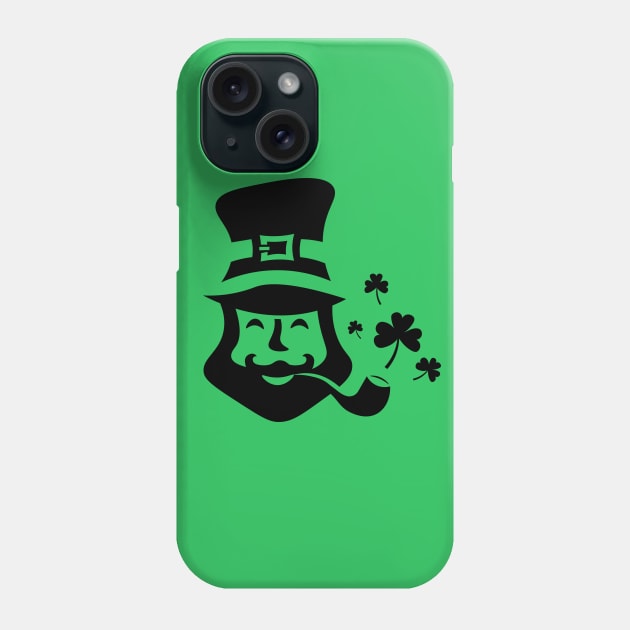 Saint Patrick's Day logo. Leprechaun. Trifolium clover. Phone Case by Yeroma