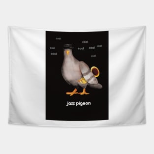 Jazz Pigeon (black back) Tapestry