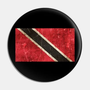 Vintage Aged and Scratched Trinidadian Flag Pin