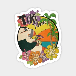 Tiki Time Puffin! Magnet