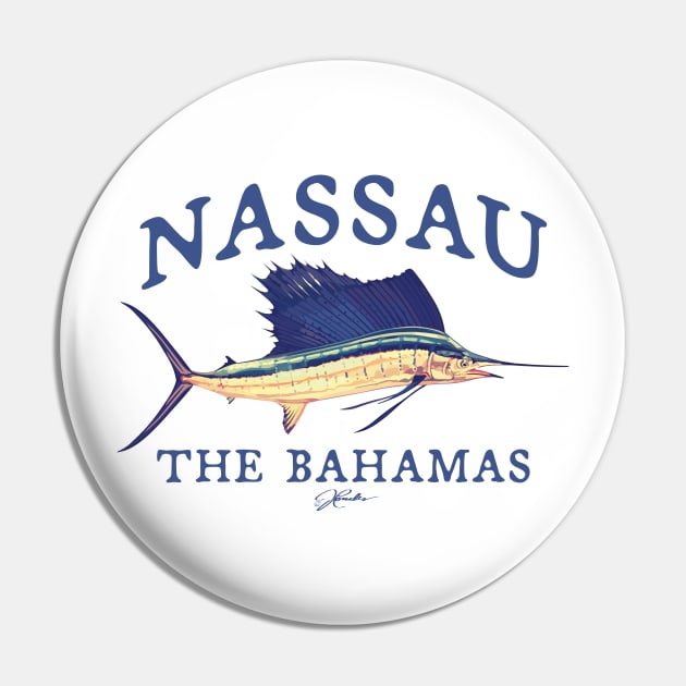 Nassau, Bahamas, Vintage Sailfish Pin by jcombs