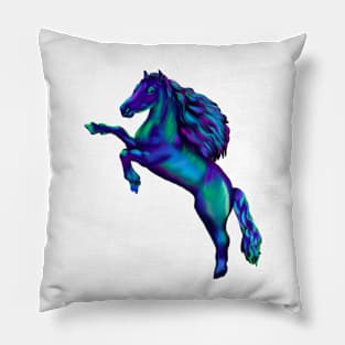 Pony - sparkly, glittery, magical, horse with flowing mane Pillow