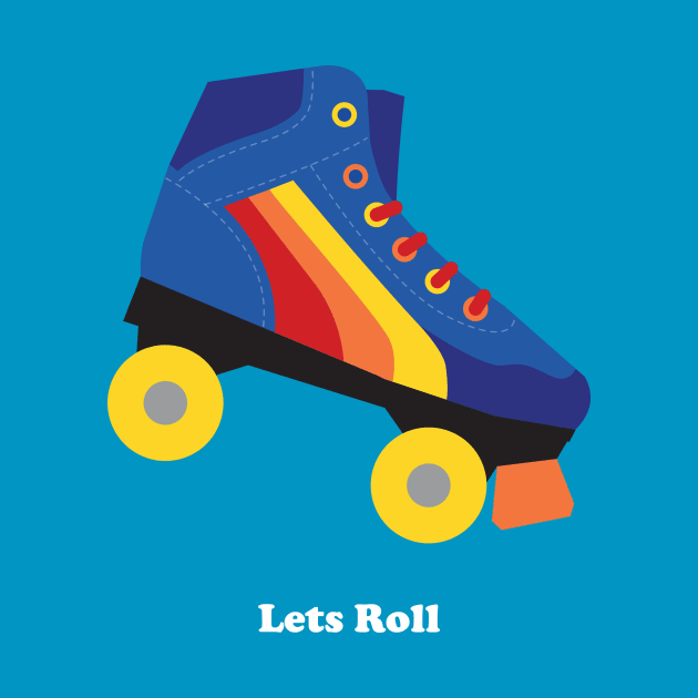 Rollerskate with text by lauradanby