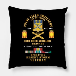 1st Battalion, 201st Artillery, 18th FA Bde - Operation Desert Storm Veteran X 300 Pillow