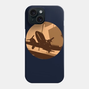 DC 3 Dakota plane art poster Phone Case