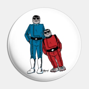 Snaggletooth Twins Pin