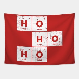 Ho Ho Ho Santa Periodic Table Tapestry