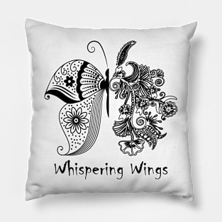 Butterfly Flower Lovers Best Gift For Womens and Grandmothers Pillow