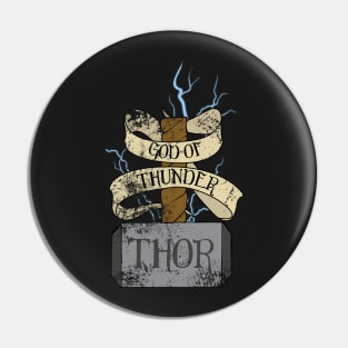 God of Thunder Pin