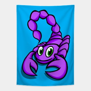 Happy Purple Scorpion Tapestry