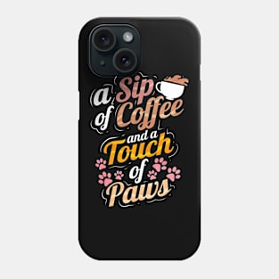 A Sip Of Coffee And A Touch Of Paws On Purrsday Phone Case