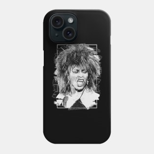 Tina turner \ Brush Art Phone Case