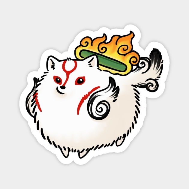 Smol Amaterasu Magnet by koomalaama